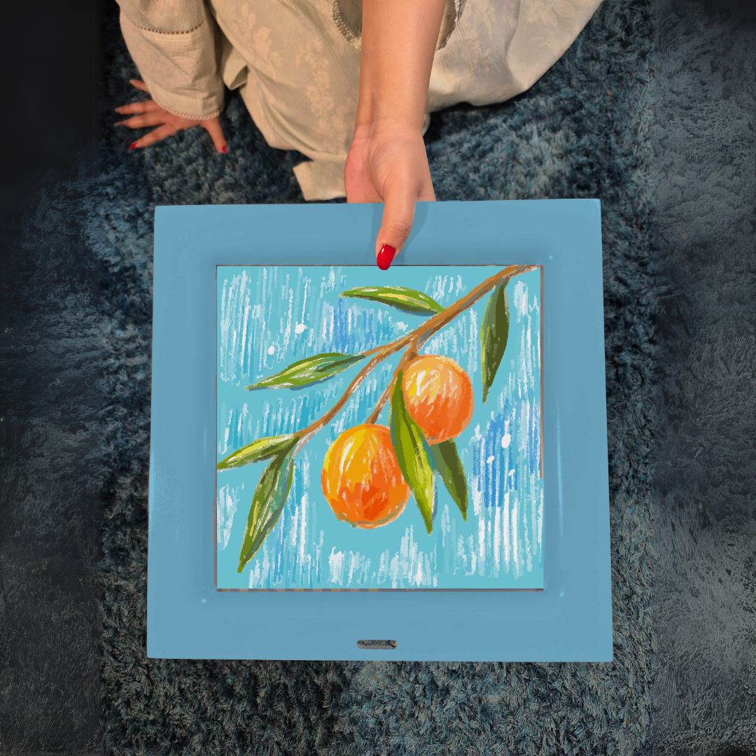 Wooden Orange Blossom Balsa Trays