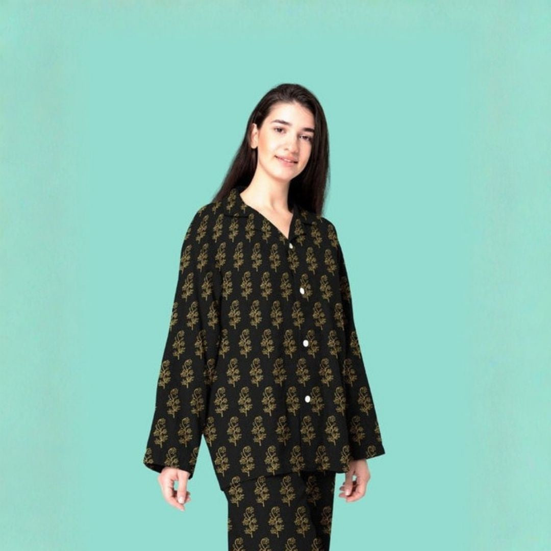 Gold Dust Printed Botanica - Raw Silk 52" Width