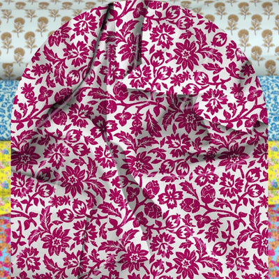 Unstitched Arabic Lawn Two-Piece Fuchsia Grace