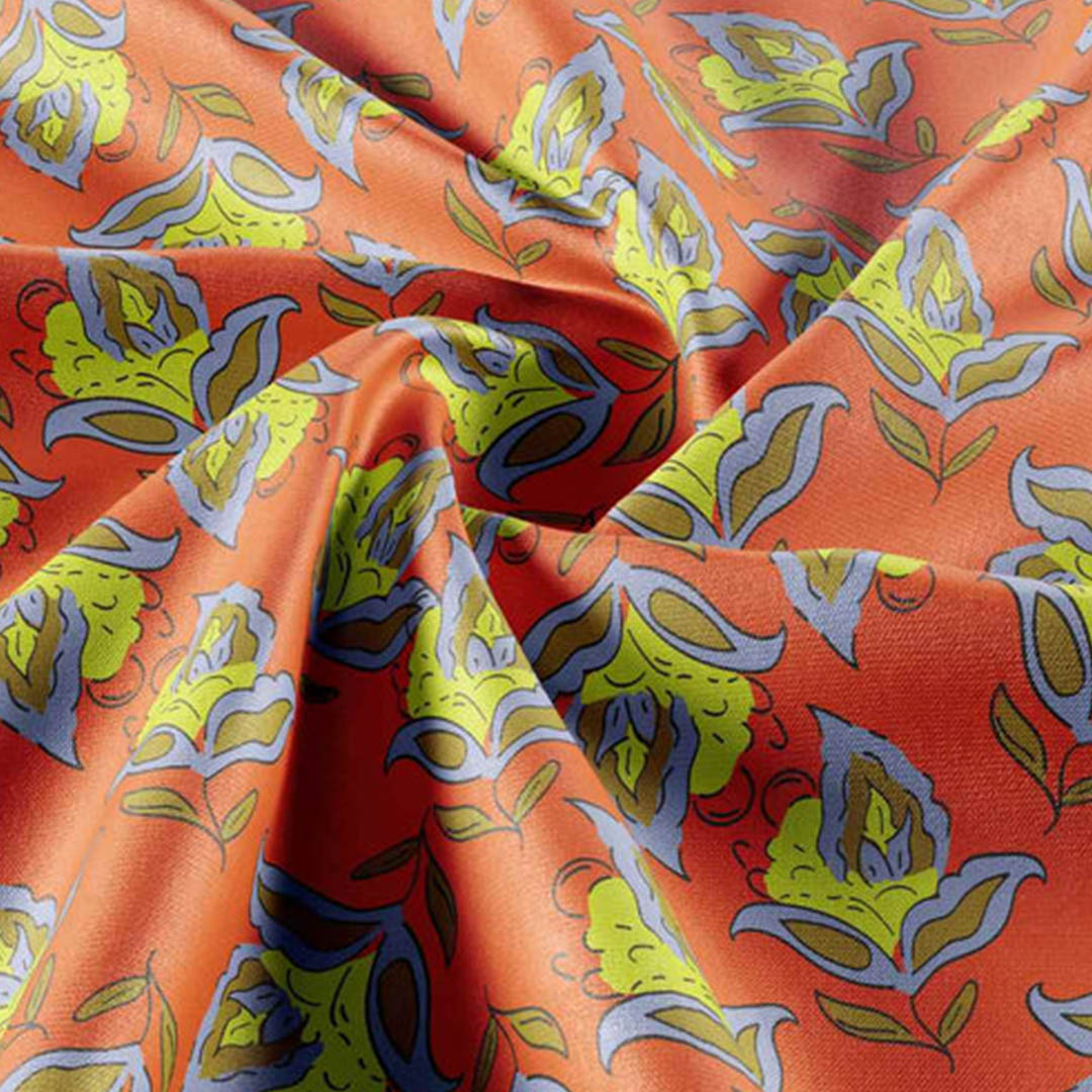 Bold Floral - Orange