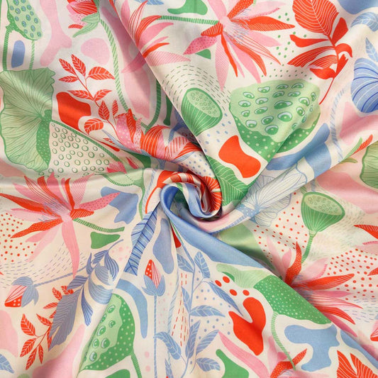 Digital Printed Charmeuse Silk - CH27