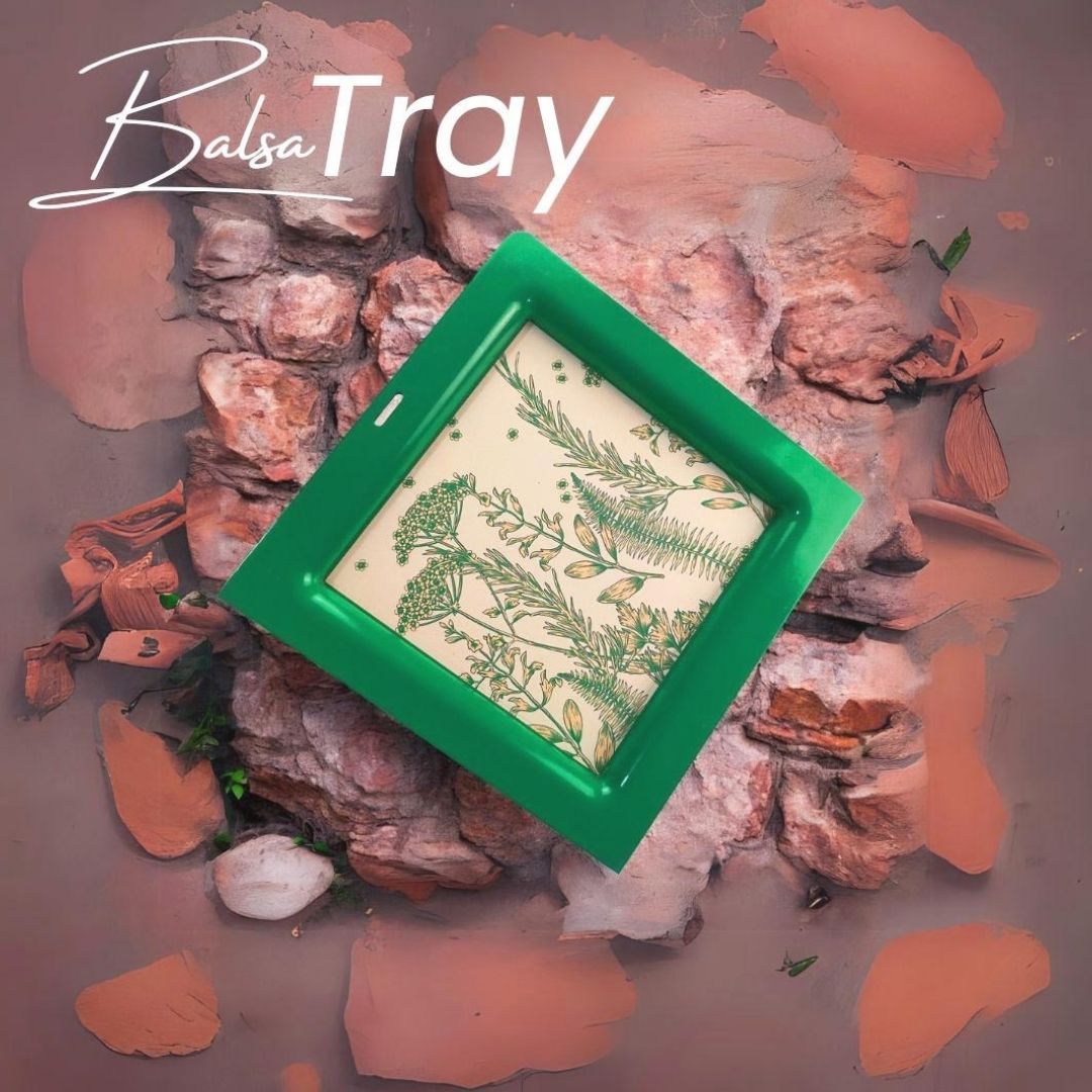 Wooden Emerald Balsa Trays