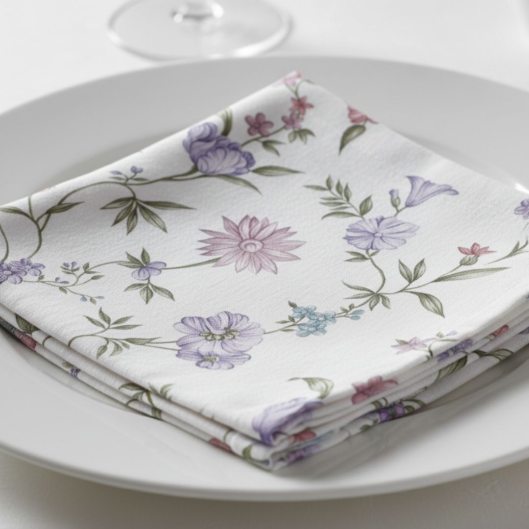 Napkin in Pastel Meadow Whisper