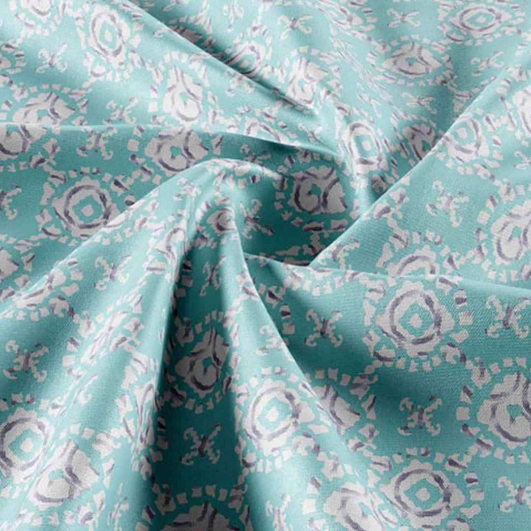 Mint Medallion Ikat - Mint Green