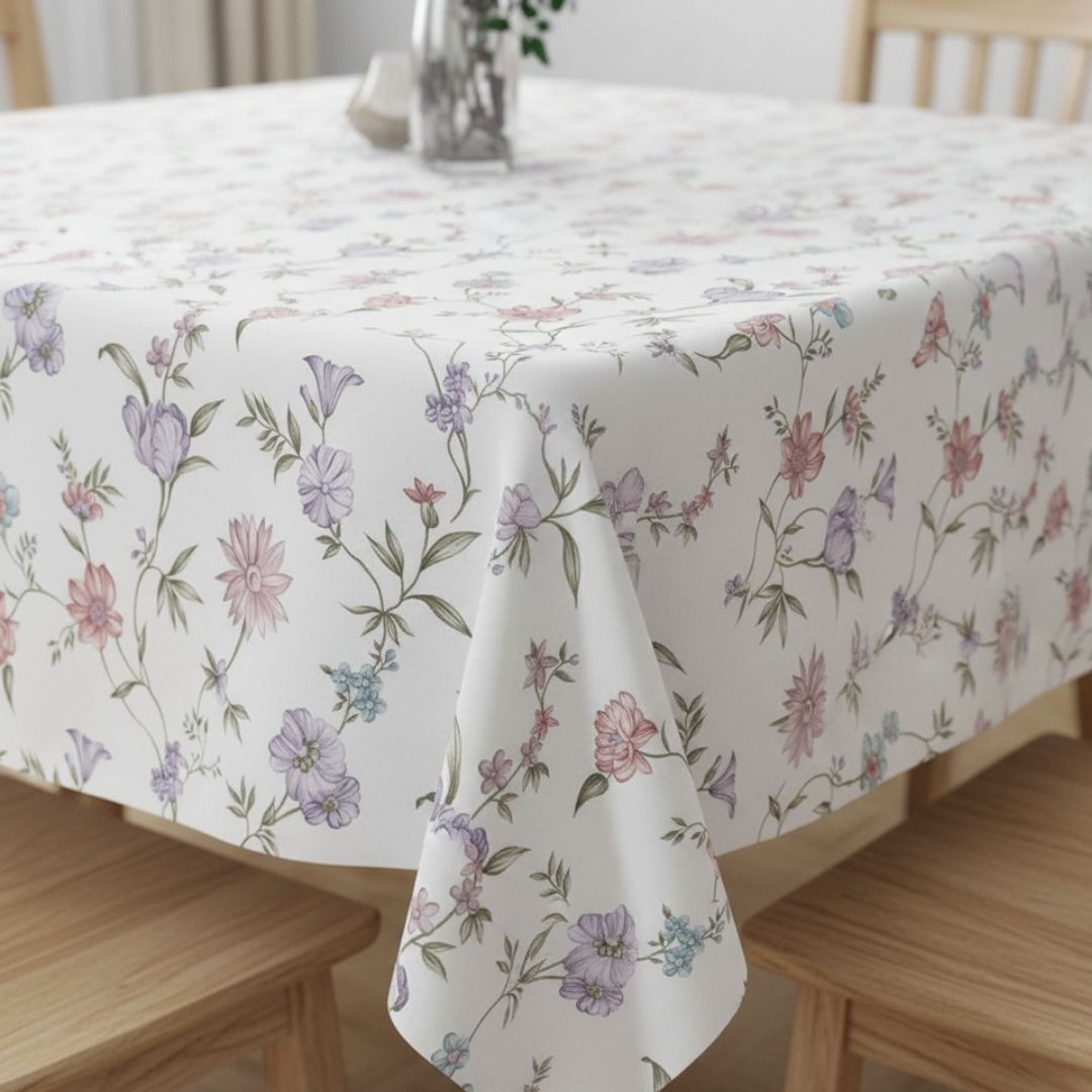 Table Cover in Pastel Meadow Whisper