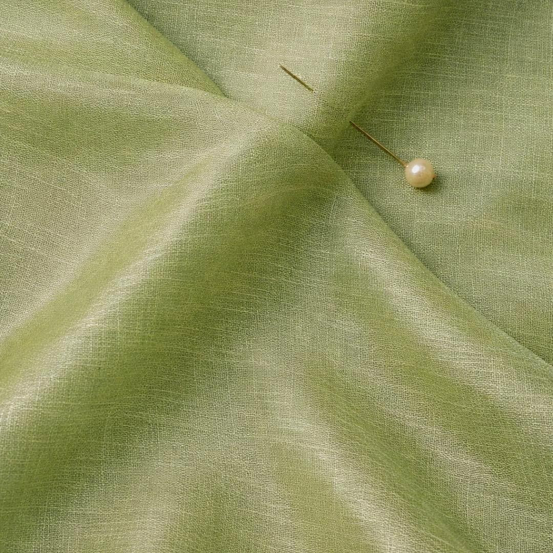 Dyed Lava Silk 56"Width Olive Glow