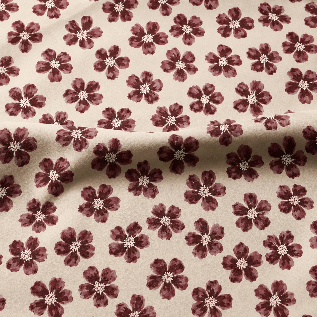 Burgundy Watercolor Bloom