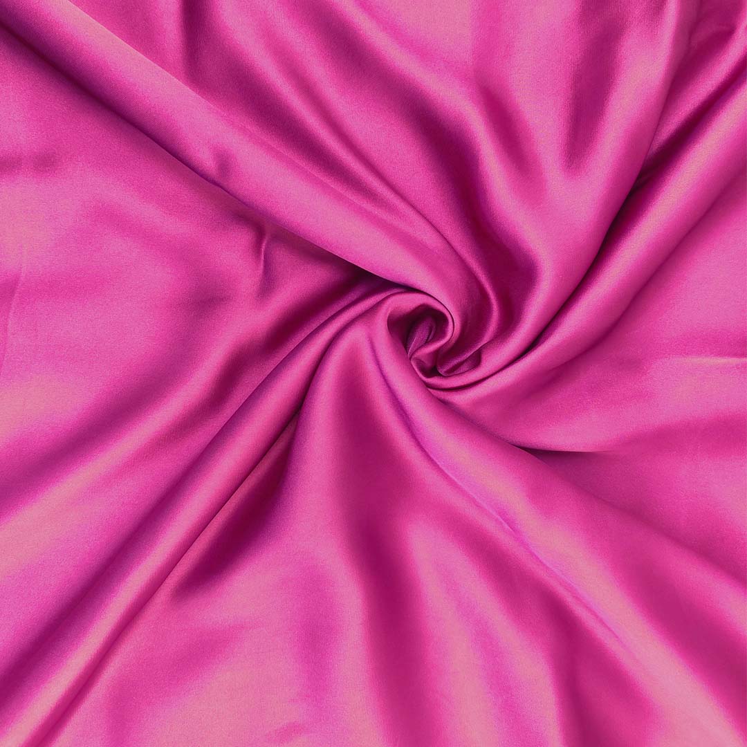 Dyed Charmeuse Silk - 56"Width - Fuchsia Pink