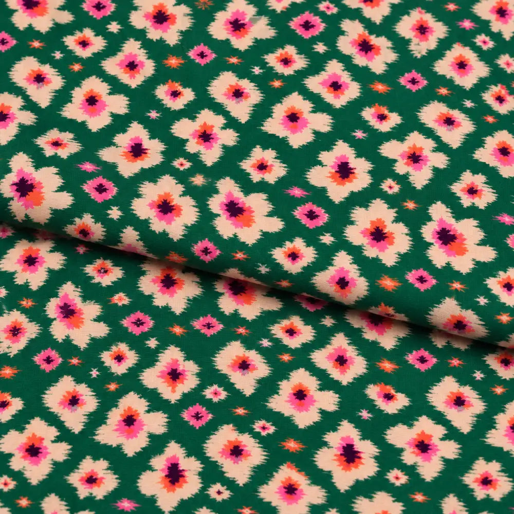 Emerald Ikat Bloom
