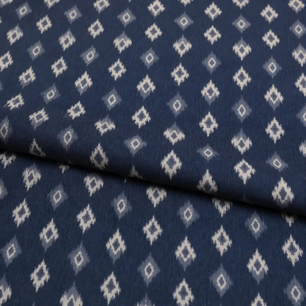 Midnight Ikat Diamonds