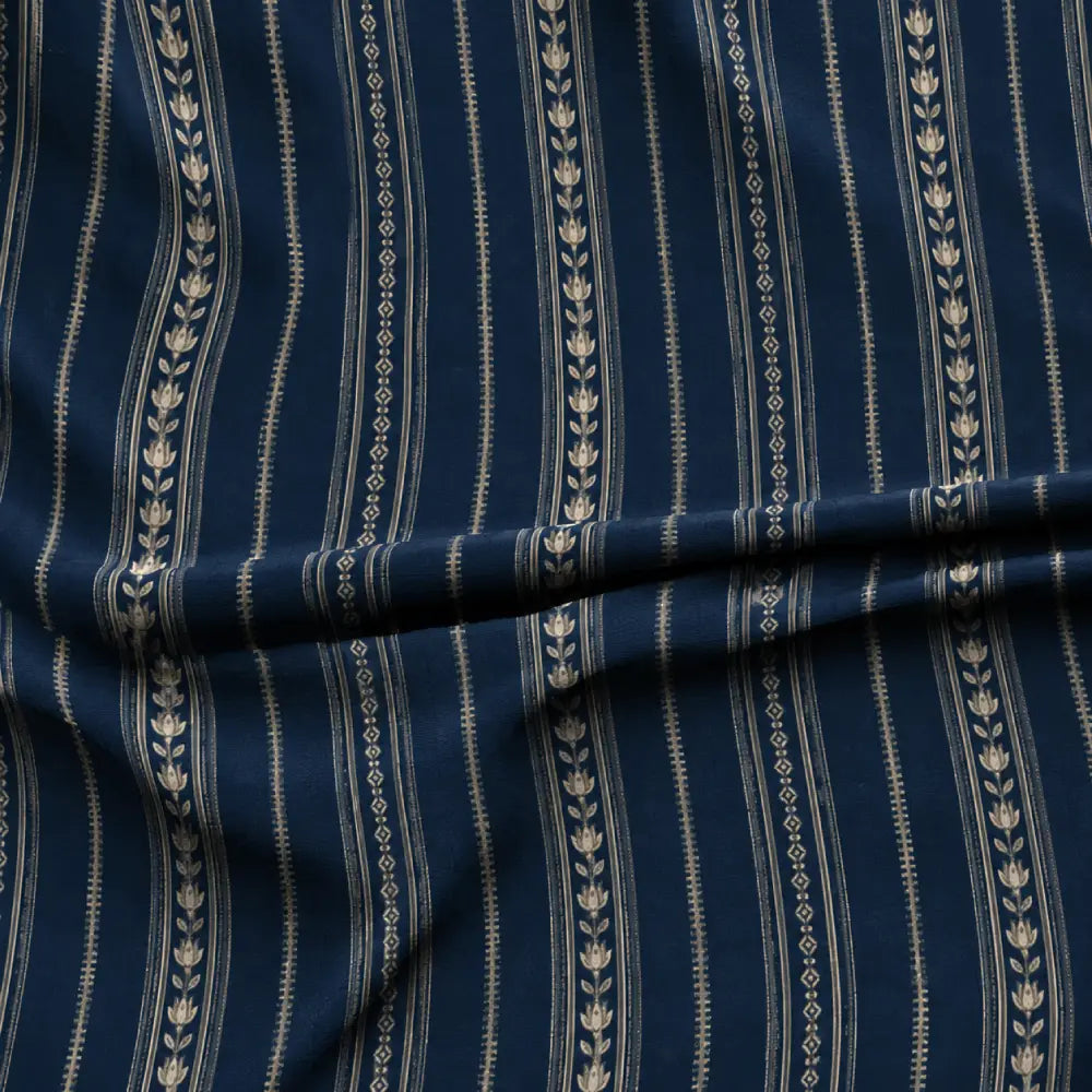 Midnight Tulip Stripe