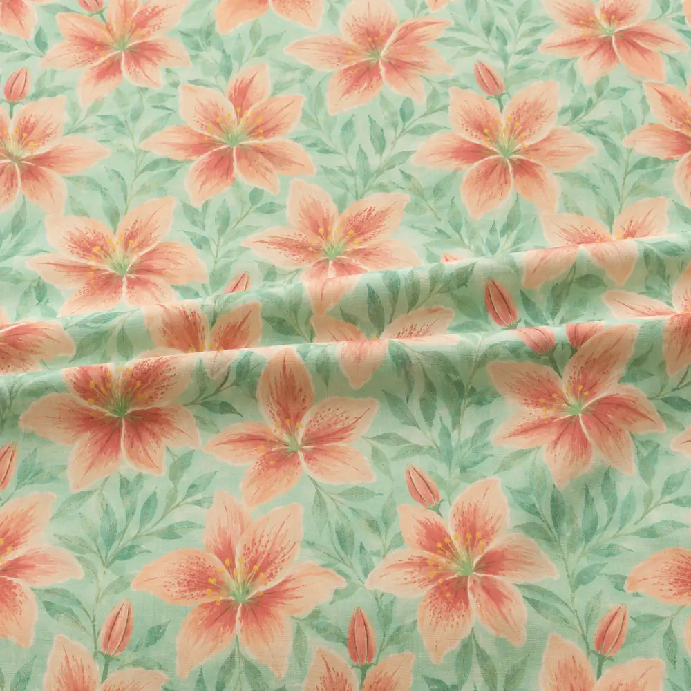 Mint Coral Lily Garden