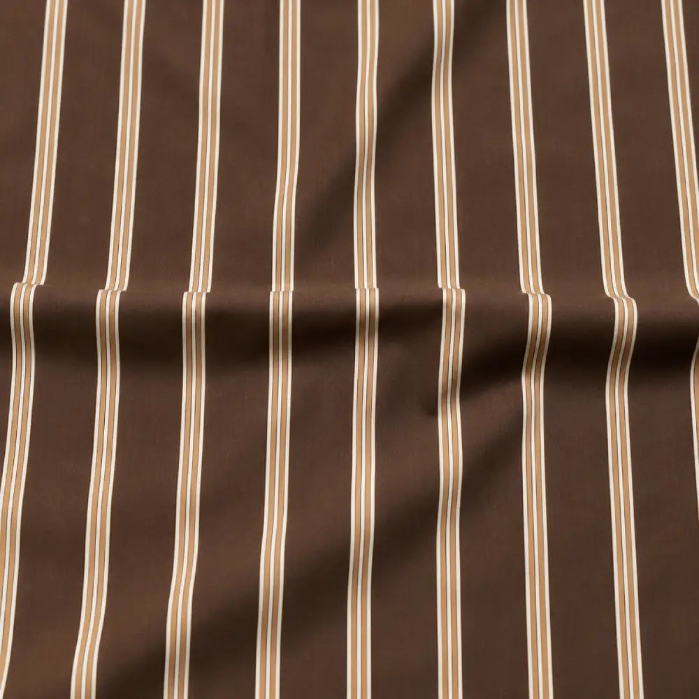 Mocha Riviera Pinstripe