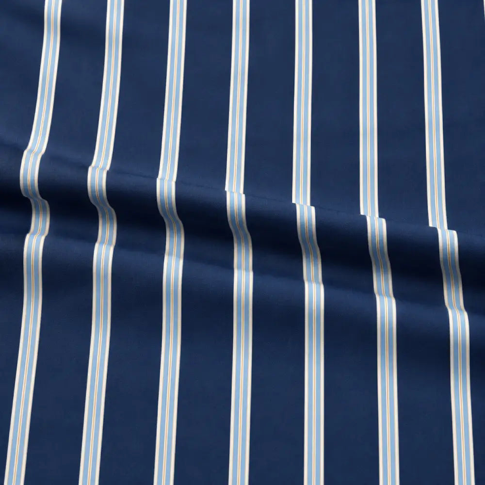 Navy Riviera Pinstripe