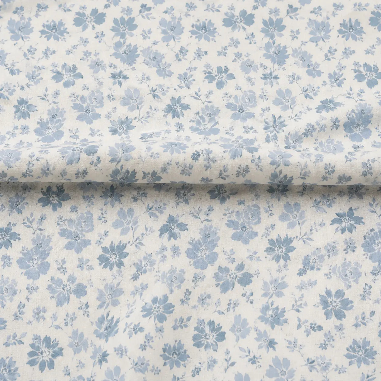 Sky Blue Vintage Florals