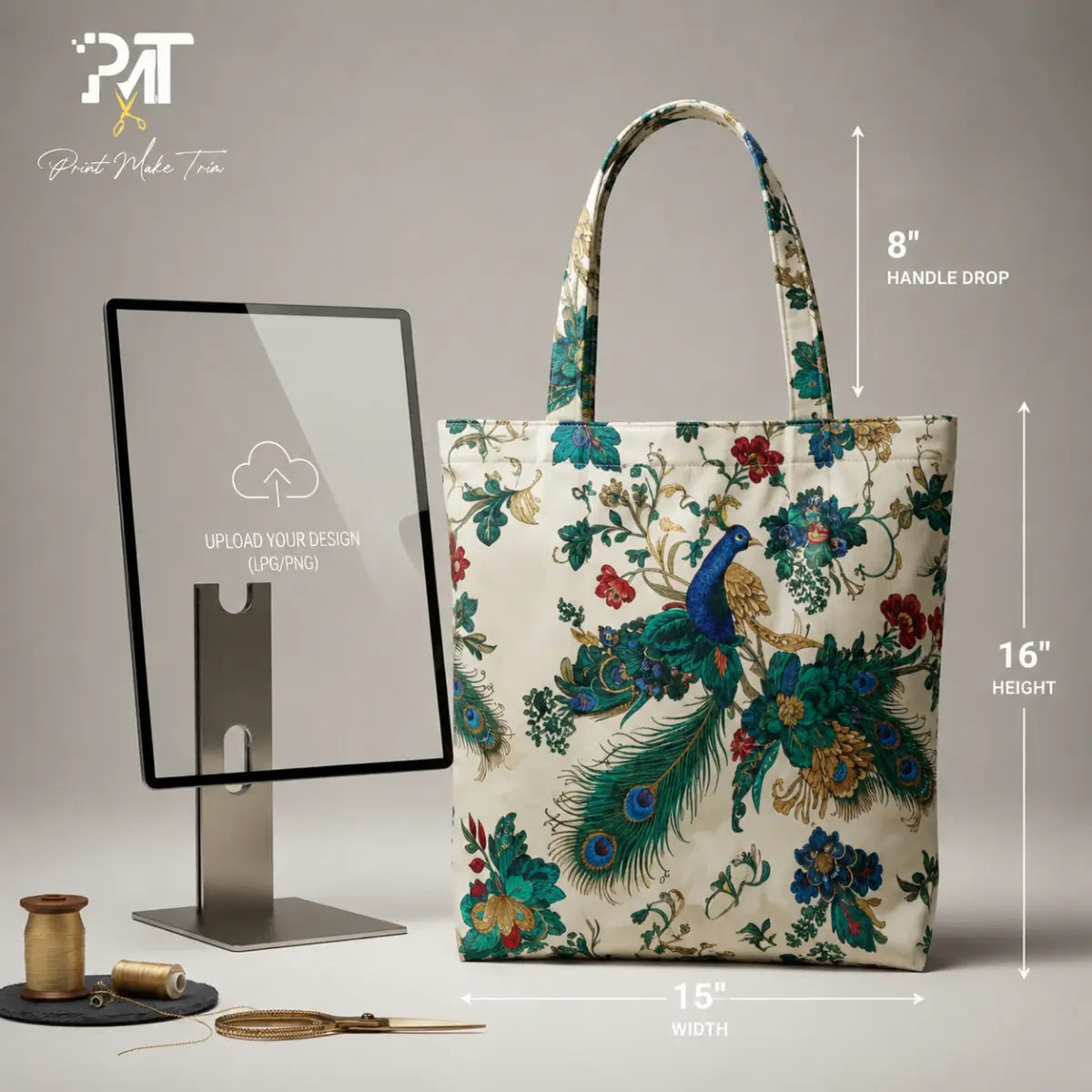 Custom Tote Bags - Upload Your Artwork